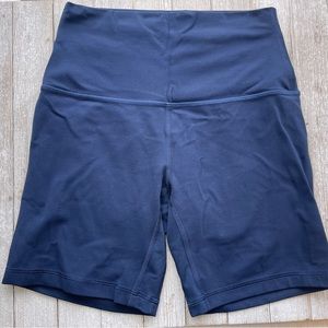 Navy blue Lululemon biker shorts